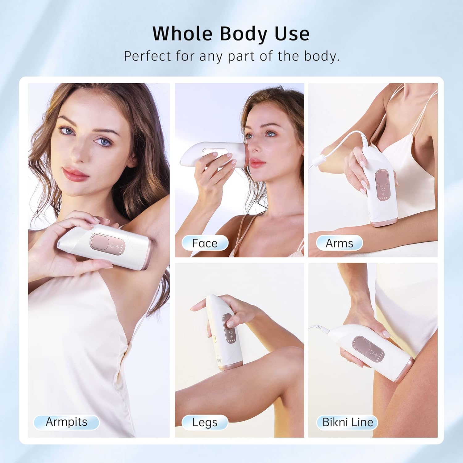 AMINZER Advanced IPL Hair Removal Device with Double Ice Cooling