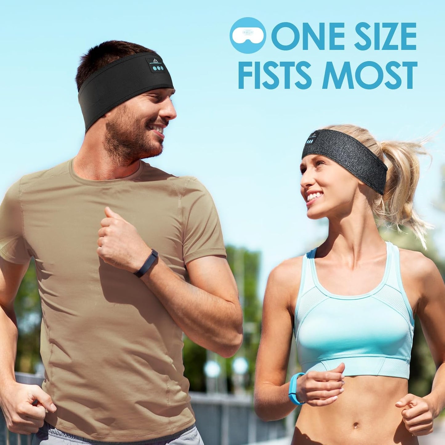 Ultra-Soft Bluetooth Sleep Headband with HD Stereo Sound