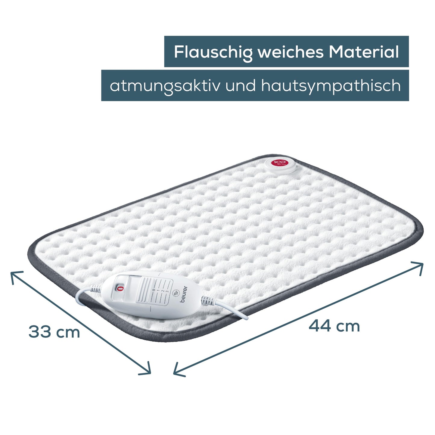 Beurer HK 2023 Limited Edition Cosy Heated Cushion Pad for Soothing Comfort