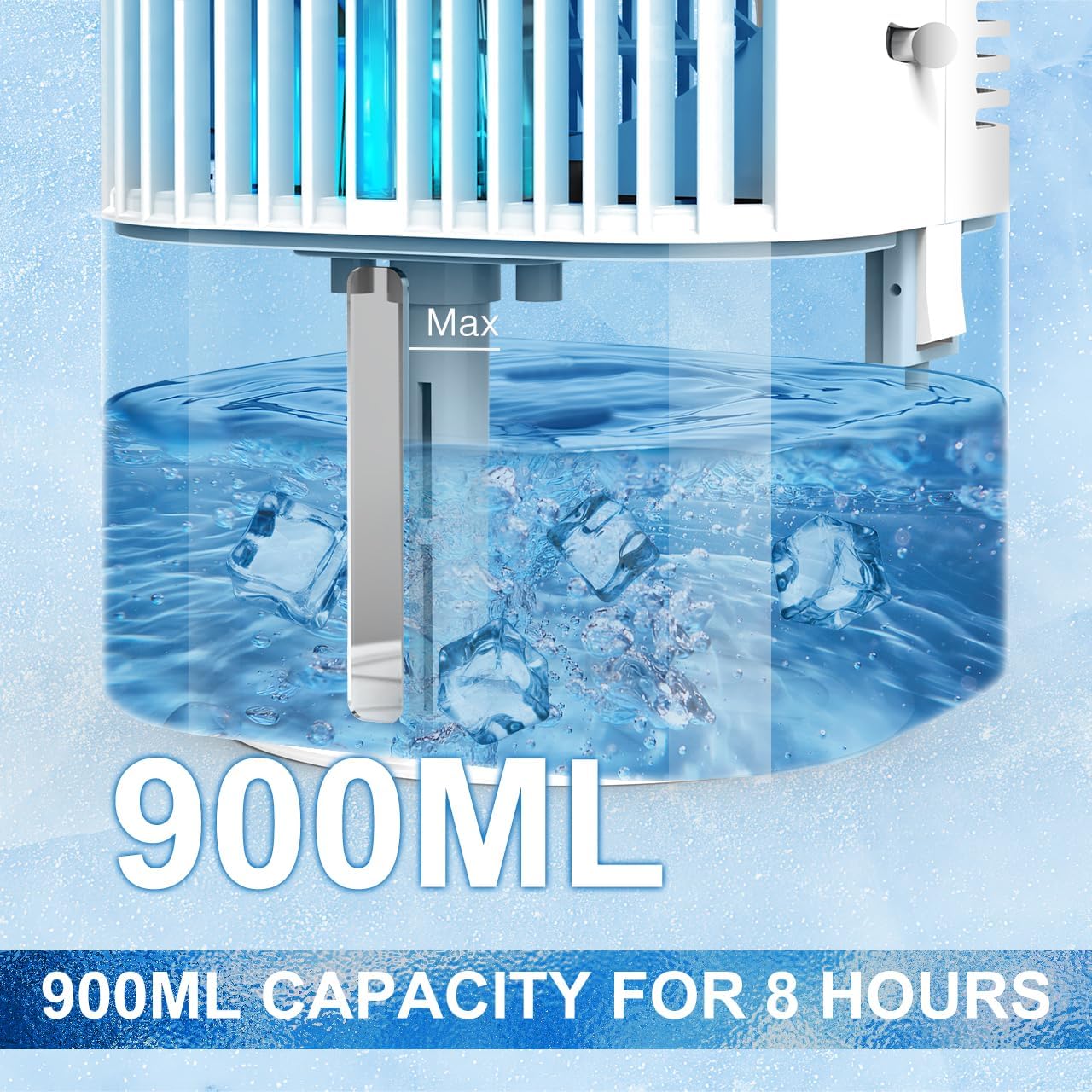 RenFox 5-in-1 Portable Air Conditioner 1000 ml Tank White