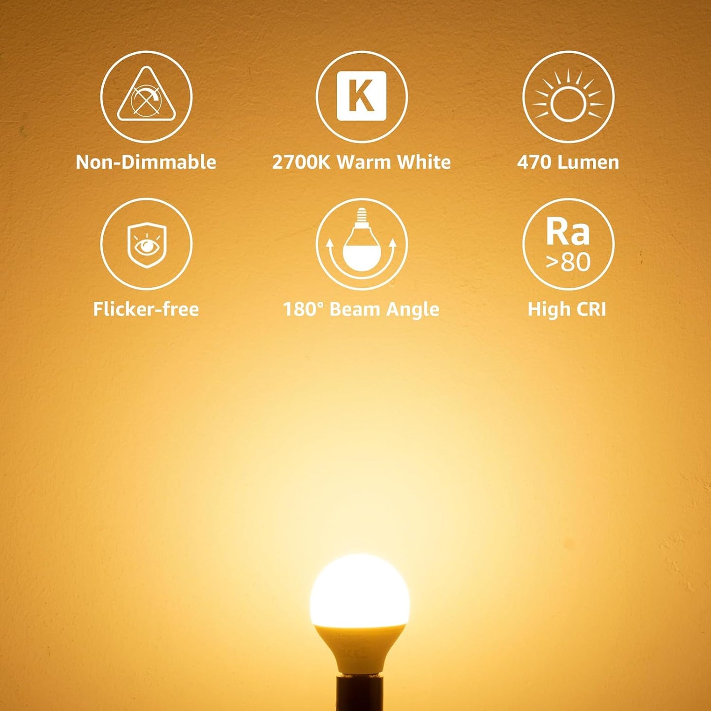 Lepro E14 LED Lamp 6-Pack 4.9W 470 Lumen Warm White
