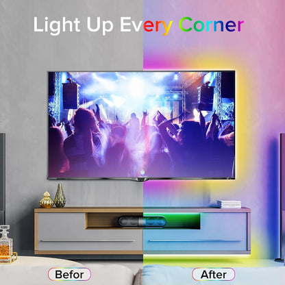 Bonve Pet HL-5050A 10m RGB LED Strip Lights Bluetooth Remote Control
