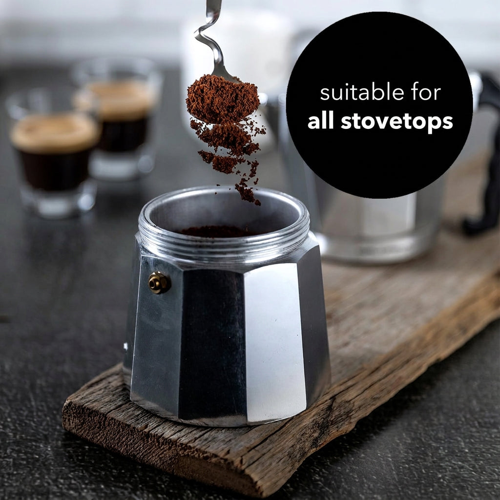 Florina Grande 595906 Espresso Moka Pot 135ml