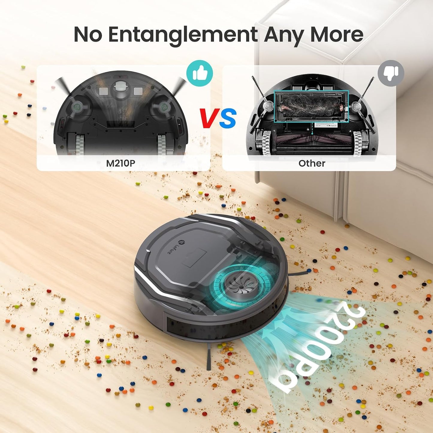 Lefant M210P Robot Vacuum Cleaner with Remote Control