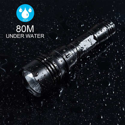 1000 Lumen Super Bright XPL-LED Dive Torch Waterproof 80M