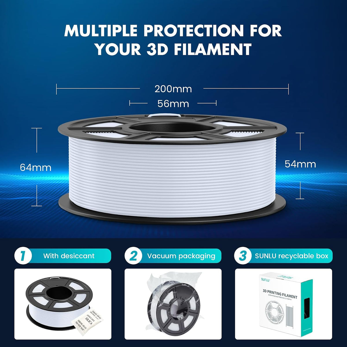 SUNLU High Speed PLA Filament 1.75mm 1kg Grey