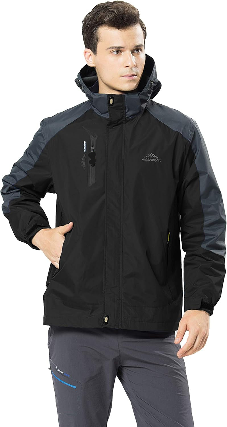 YSENTO Men's Lightweight Waterproof Windproof Outdoor Hiking Jacket