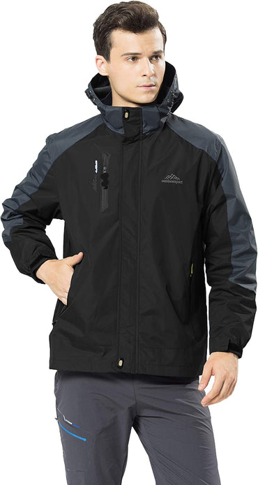 YSENTO Men's Lightweight Waterproof Windproof Outdoor Hiking Jacket