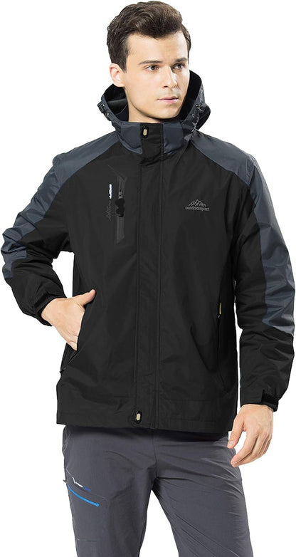 YSENTO Men's Lightweight Waterproof Windproof Outdoor Hiking Jacket