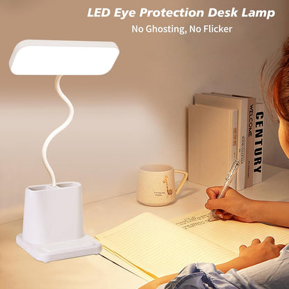 Tihokile LED Dimmable Desk Lamp with Eye Protection and USB