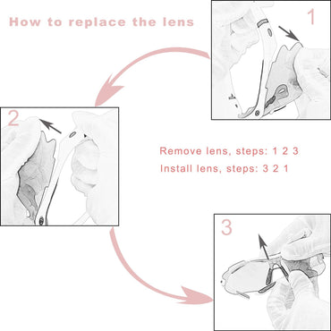 OBAOLAY Polarized Cycling Sunglasses with 5 UV Lenses – White