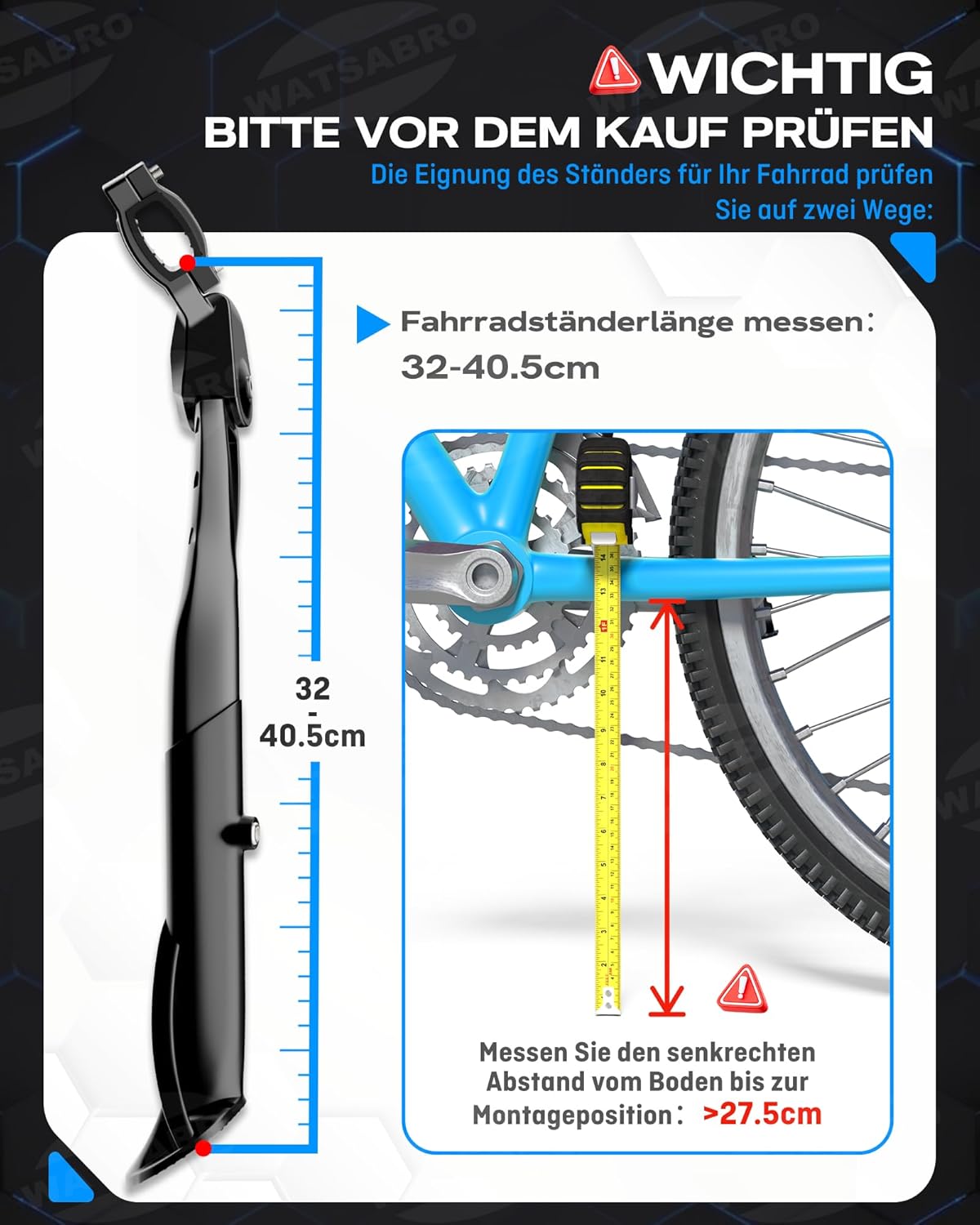 Pro+ Adjustable Bicycle Stand for 24‑29 in Bikes – Heavy‑Duty 42 kg Capacity