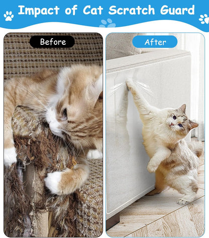 Transparent Cat Sofa Guard Film 6m x 30cm Anti‑Scratch Protector