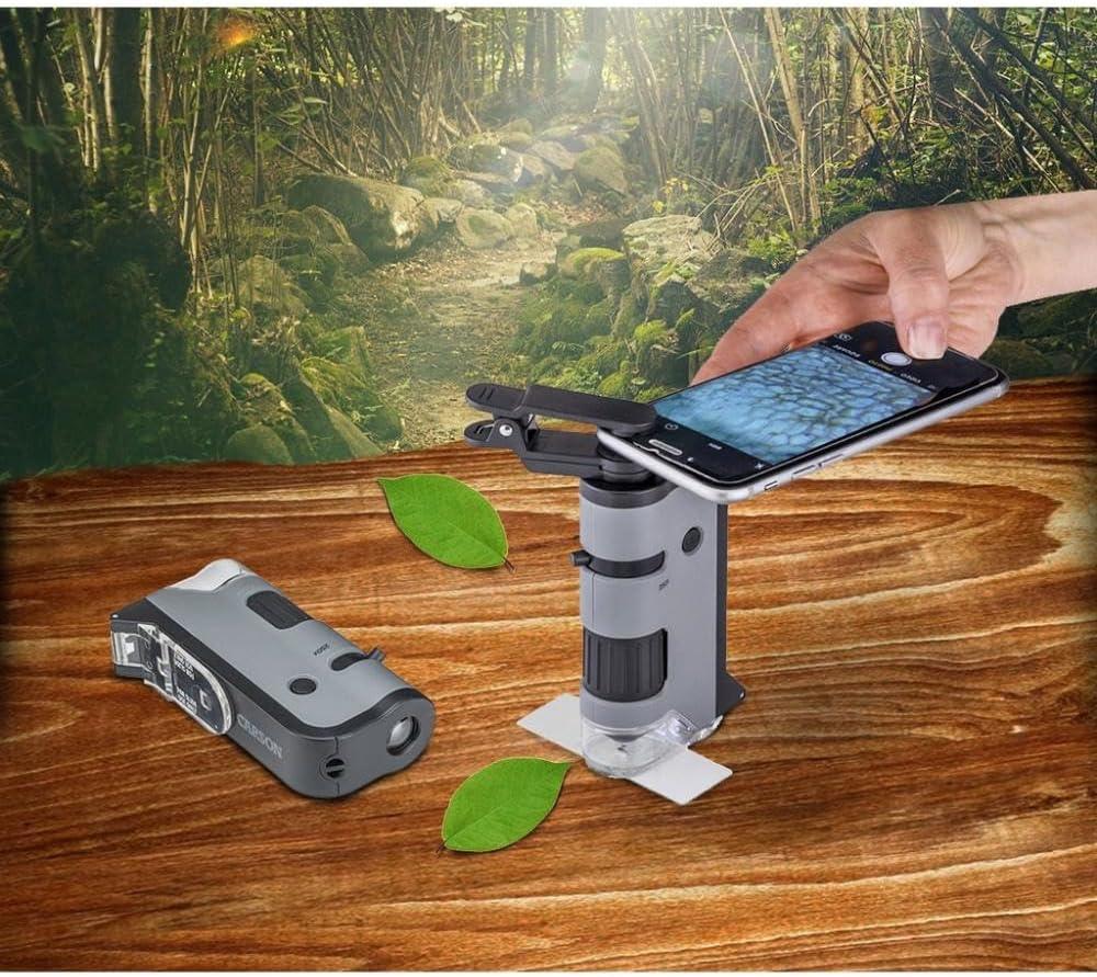 Carson MicroFlip 100x-250x Pocket Microscope with Smartphone Adapter - Gomix Brands Outlet