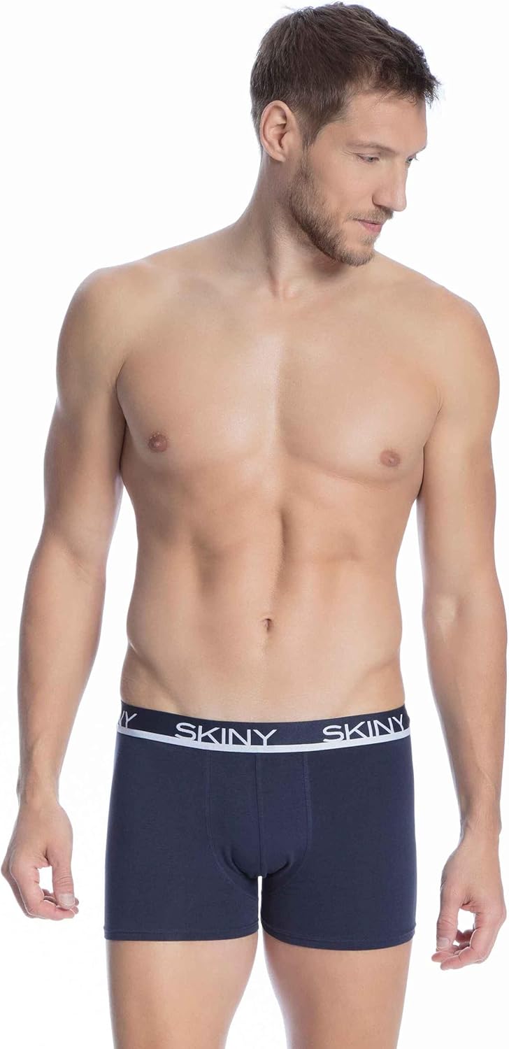 Skiny Men's Stretch Waistband Hipster Boxer Shorts Pack of 3