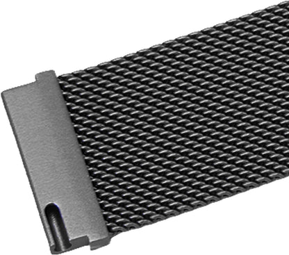 Jectse 20mm Metal Mesh Watch Band for Vivoactive HR Black