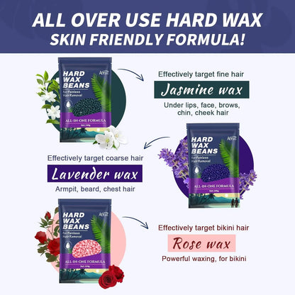 ANRUZ Home Waxing Kit with Silicone Bowl & Wax Beads - Gomix Brands Outlet