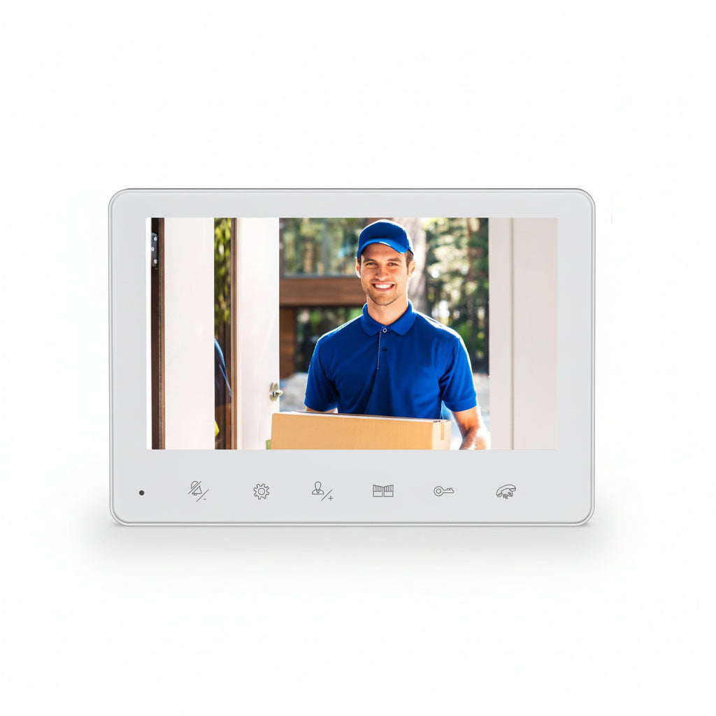 JeaTone 4-Wire Video Door Phone 7-Inch IP Screen 85-M743P23FHD