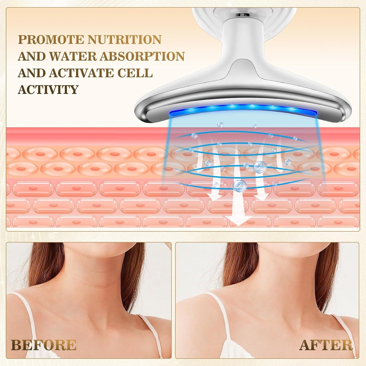 Aiseeok EMSMJYV04 Face Massager 3 Modes 45°C Warming
