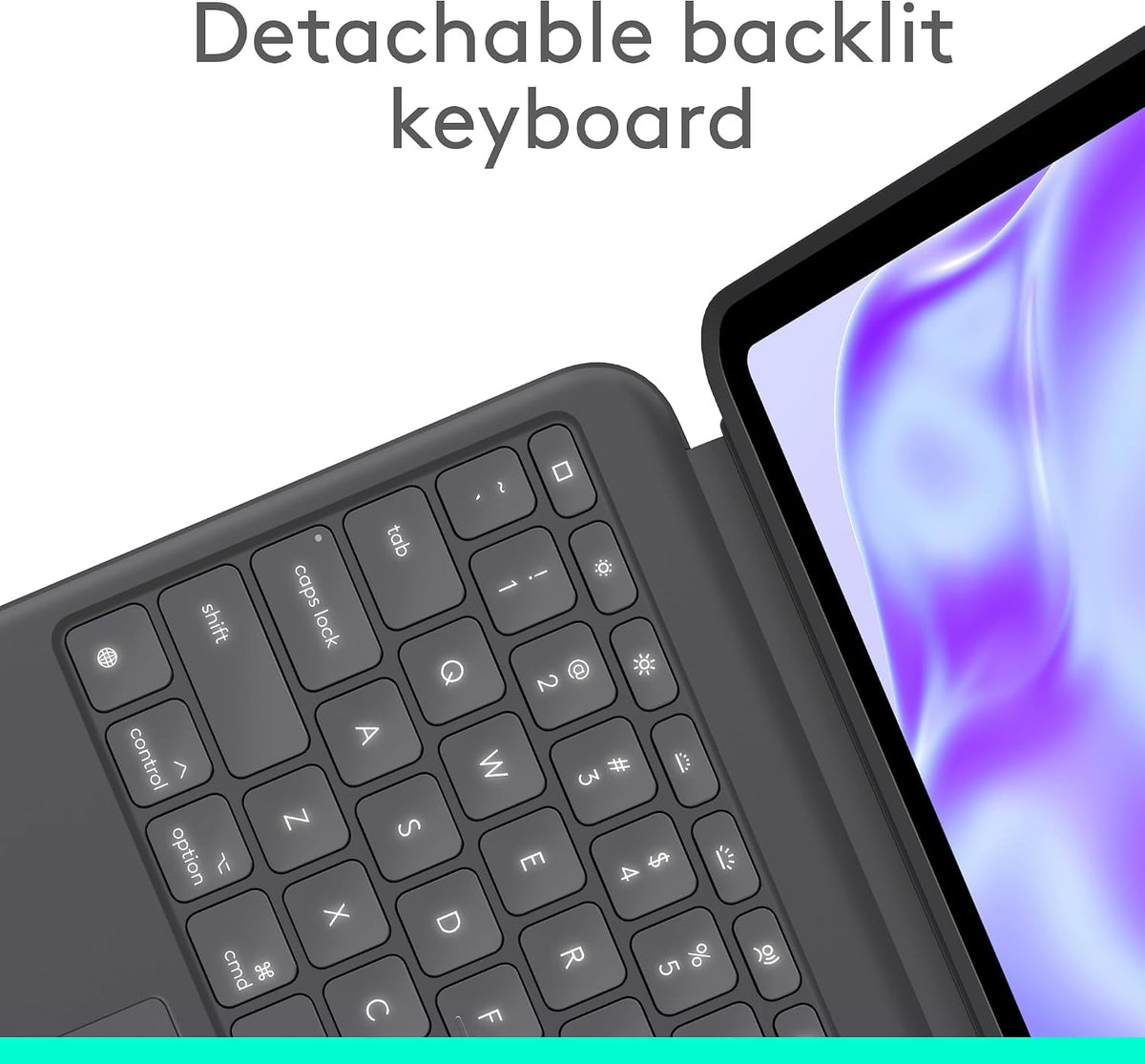 Logitech Combo Touch Keyboard Case for iPad Pro 13-inch Graphite