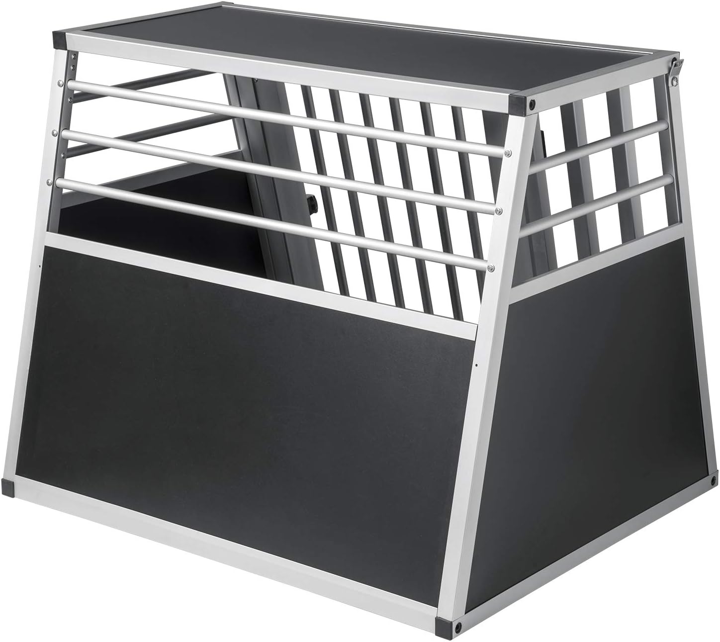 EUGAD Aluminum Dog Transport Box for Car Travel - Secure, Durable, and Easy-Clean
