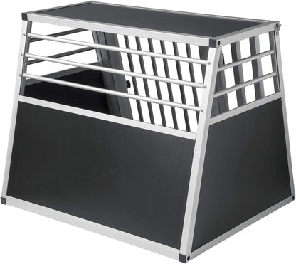 EUGAD Aluminum Dog Transport Box for Car Travel - Secure, Durable, and Easy-Clean