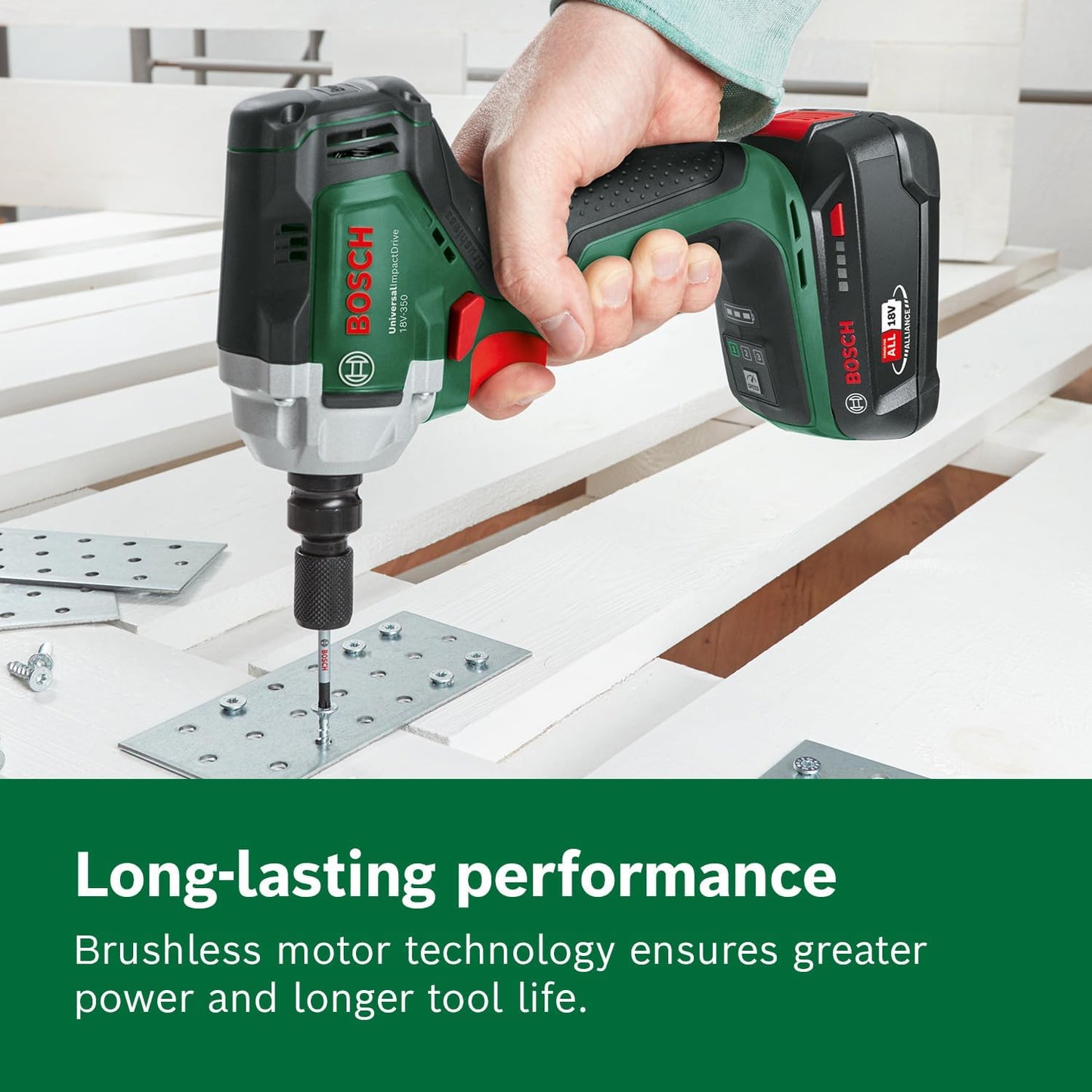 Bosch 18V Cordless Impact Wrench with 350Nm Torque