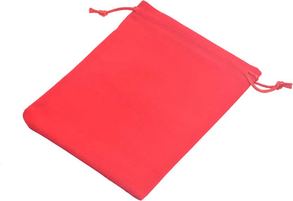 KONMAY Large Red Velvet Drawstring Bag 15x20cm