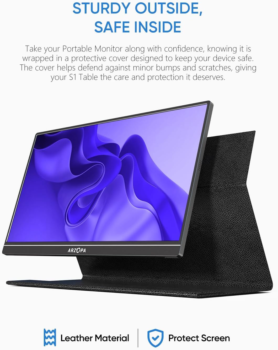 ARZOPA 15.6" Portable FHD Monitor with USB‑C, HDMI, HDR