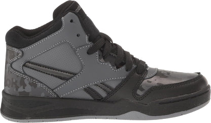 Reebok Boys BB4500 Court Sneaker Pure Grey Kids Athletic Shoe