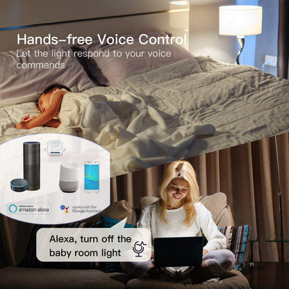 LoraTap Alexa Dual WiFi Smart Switch – 2‑Channel, 5A, 1100W