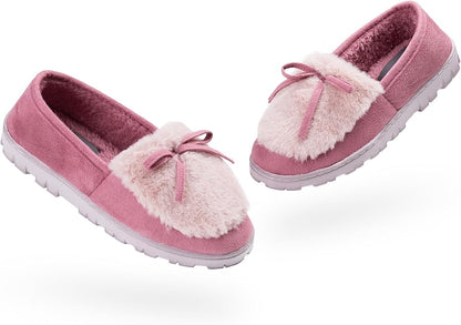 DUNLOP Fluffy Non‑Slip Women’s Indoor Slippers Size 4‑7
