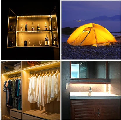 WOBANE CL13-2700 2m LED Strip Light with Motion Sensor Rechargeable USB 180 Lumen 2700K Warm White