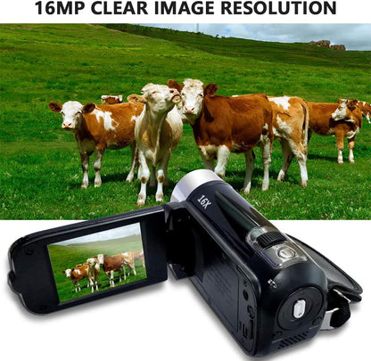 Andoer 111 Portable 1080P HD Digital Video Camera Camcorder 16MP 2.7-Inch LCD 16X Zoom