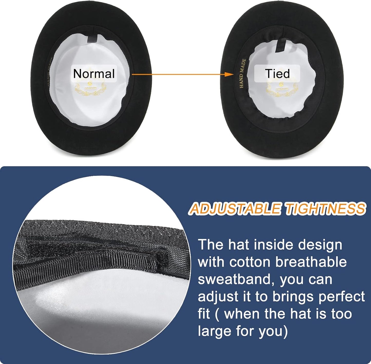 GEMVIE High Top Hat Magic Party Hat for Adults