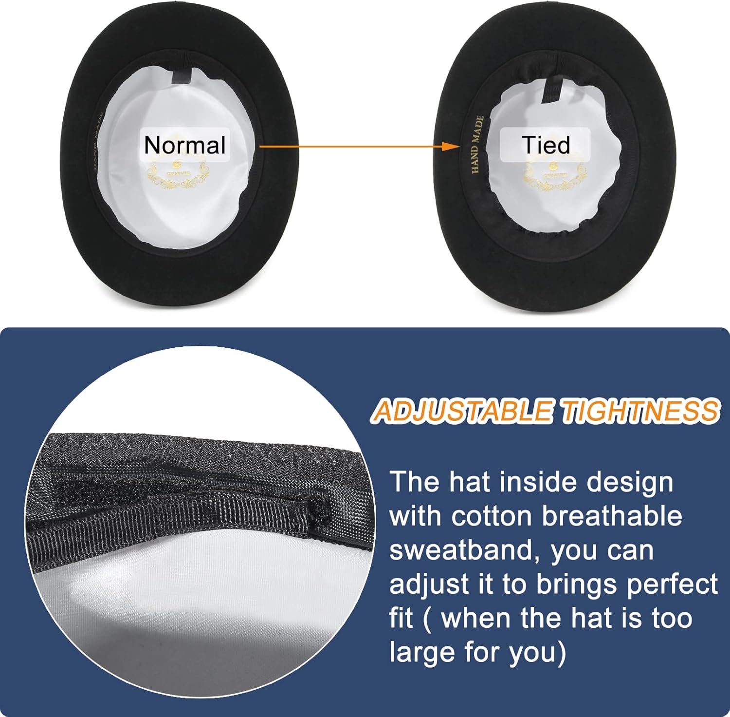 GEMVIE High Top Hat Magic Party Hat for Adults