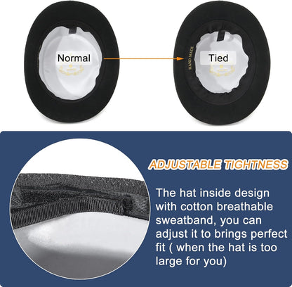 GEMVIE High Top Hat Magic Party Hat for Adults