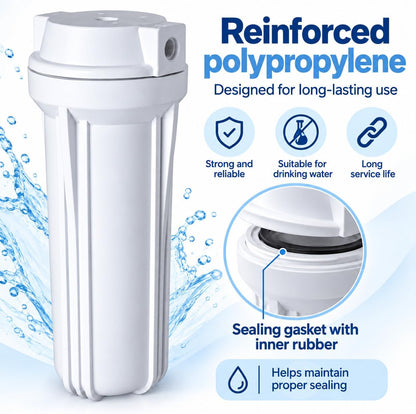 Bbagua GS530145 Reverse Osmosis Filter Housing White 10"