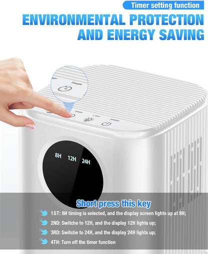 Homtronics B221 Mini Dehumidifier 1700ml 22.5W
