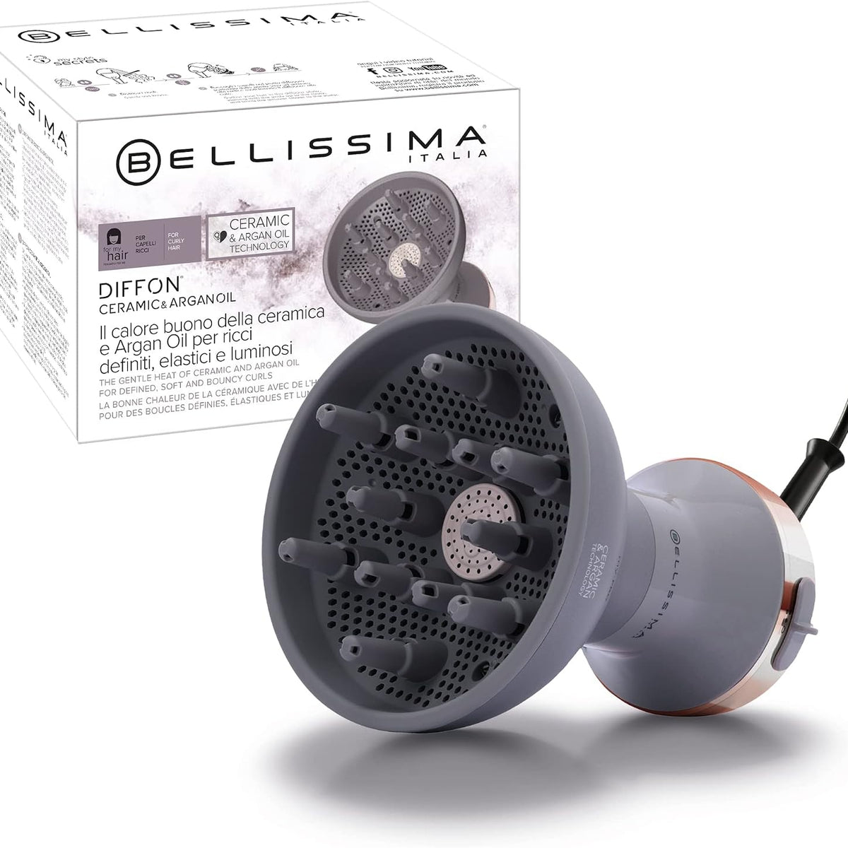 Bellissima Diffon Ceramic & Argan Oil Warm Air Diffuser 700W Grey