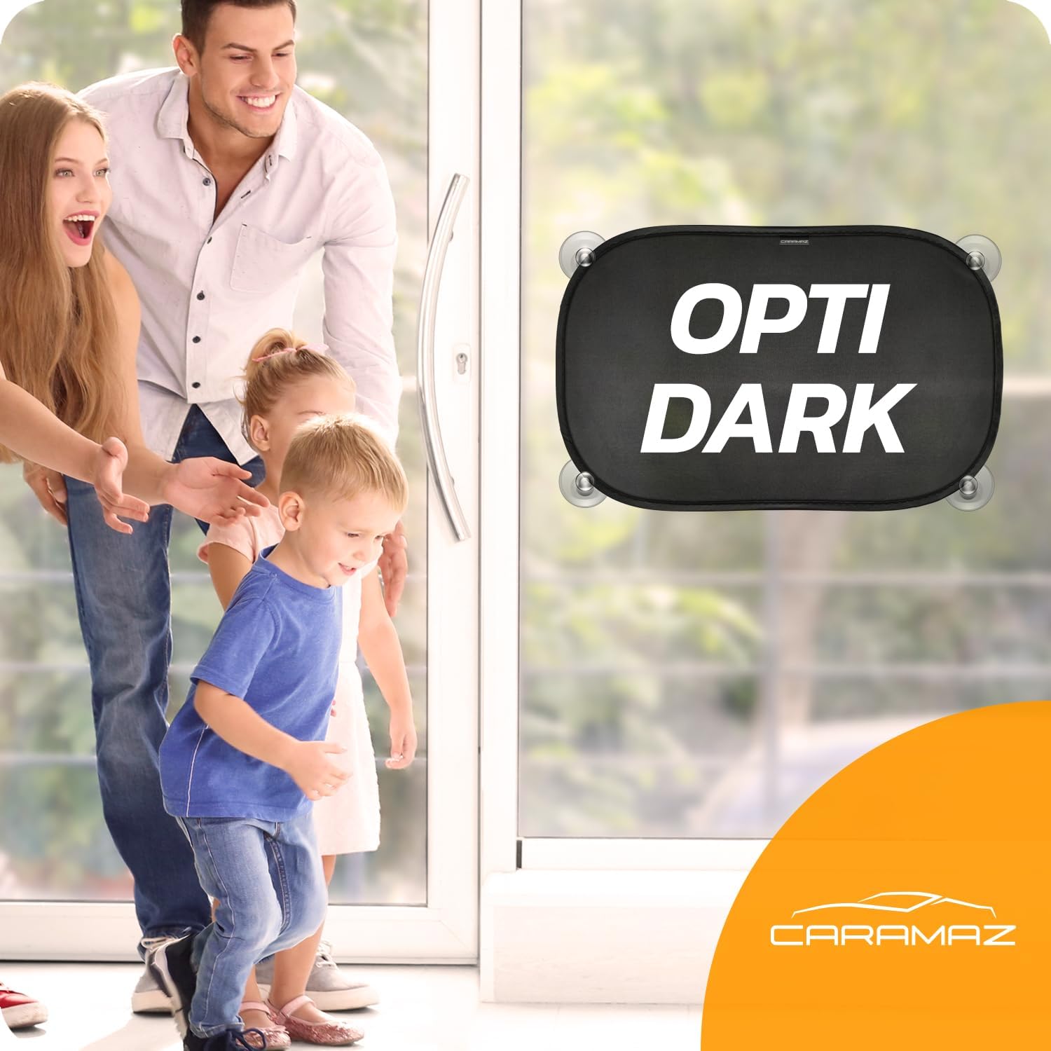 OptiDark Car Sunshade with Suction Cups for Babies and Pets