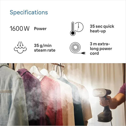 Braun QuickStyle 7 GS7077BK 1600W Vertical Steam Iron Dual FreeGlide - Gomix Brands Outlet