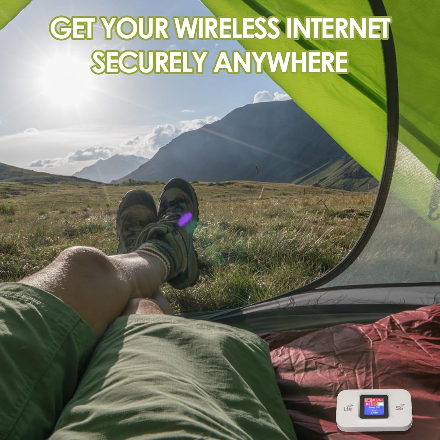Garsent H809pro Portable 4G WiFi Router – Secure, Supports 10 Devices