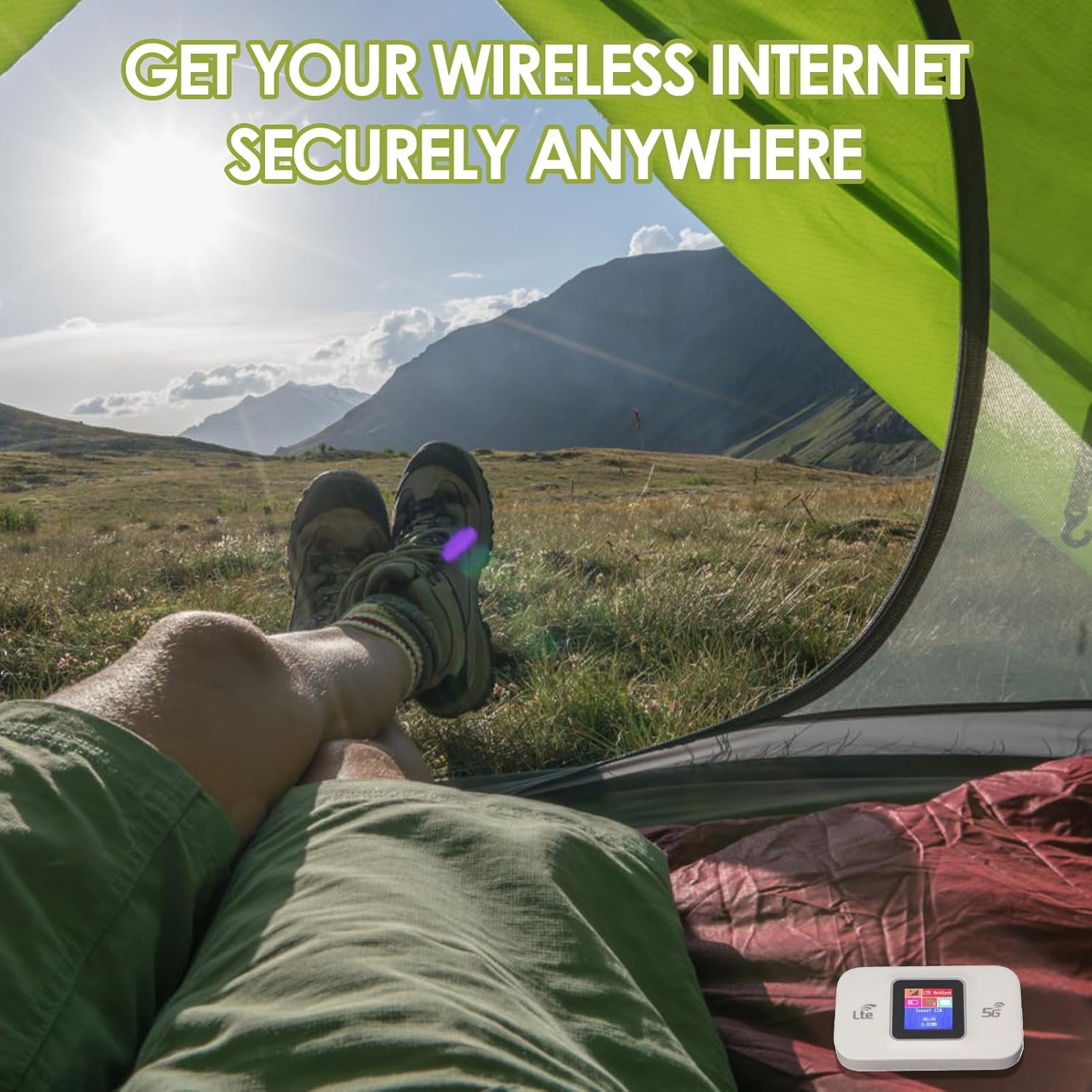 Garsent H809pro Portable 4G WiFi Router – Secure, Supports 10 Devices