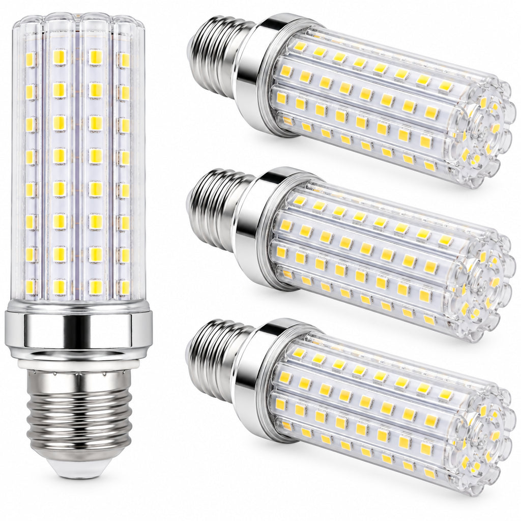 SCNNC E27 LED Corn Light Bulb 12W 1900LM Warm White 4-Pack