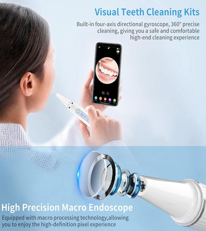 Pcakic KSJ-W Wireless Visual Plaque Remover for Teeth