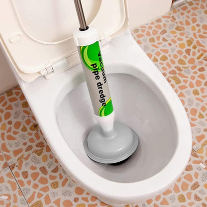 Oui Mama High-Pressure Toilet Plunger with Heavy-Duty Drain Blaster