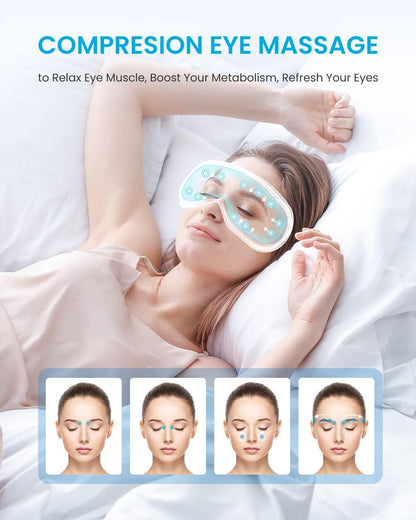 Renpho Eyeris 1 Eye Massager Metalle Blue Heat Bluetooth