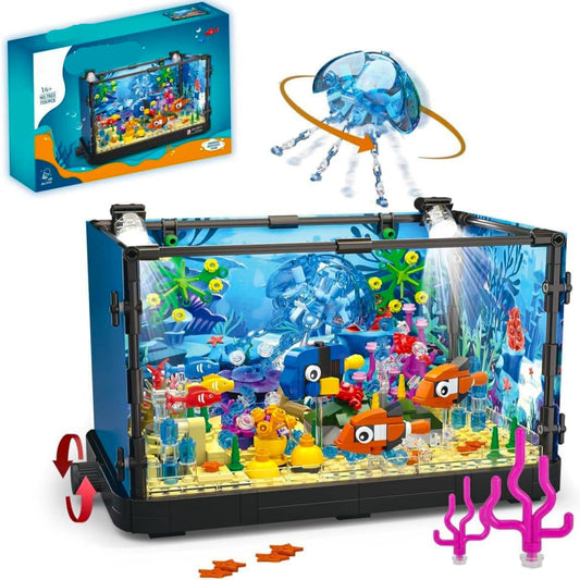Pasyru Aquarium Building Set with LED Light 725 Pieces