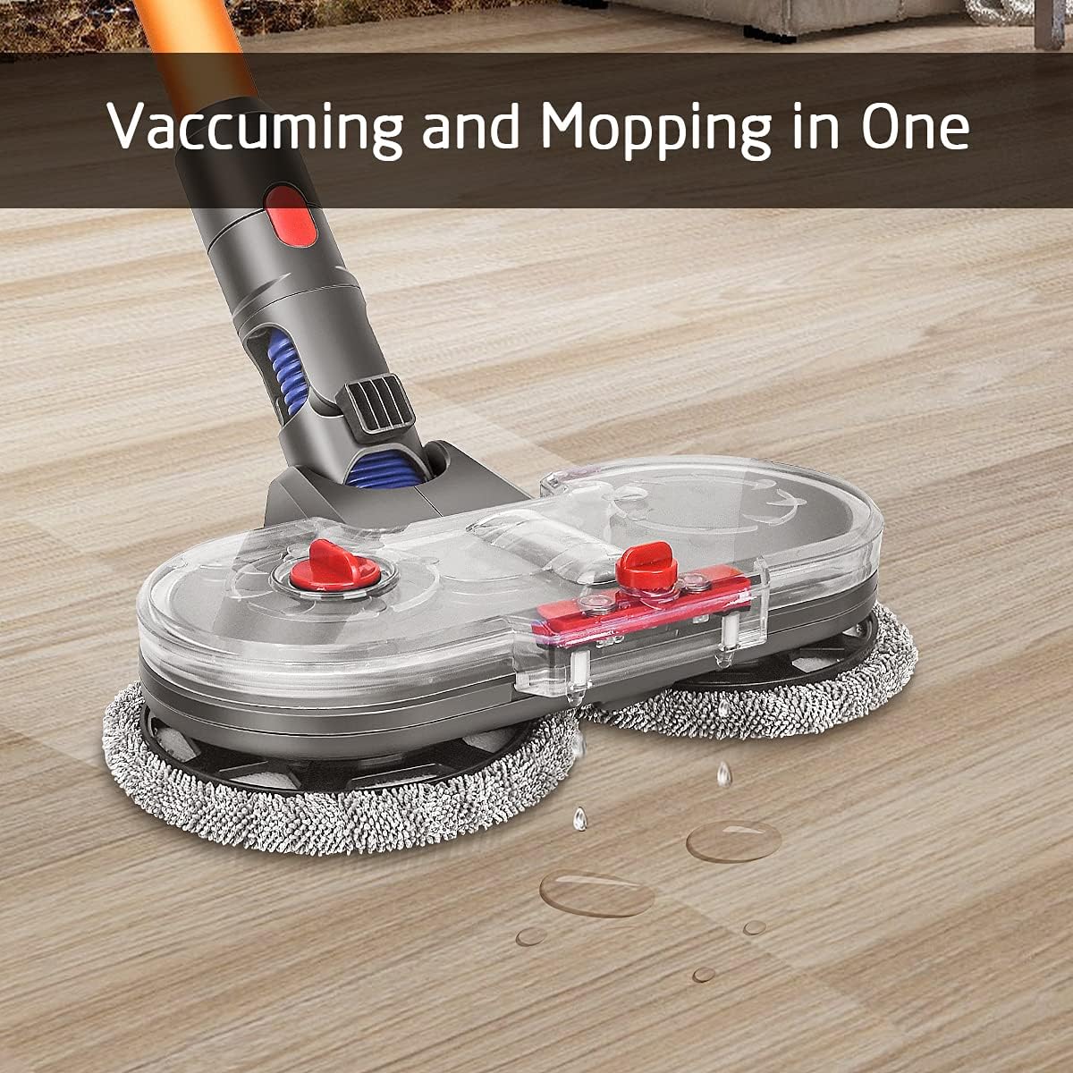 DrRobor Electric Mop Head for Dyson V11-V15 with Reservoir